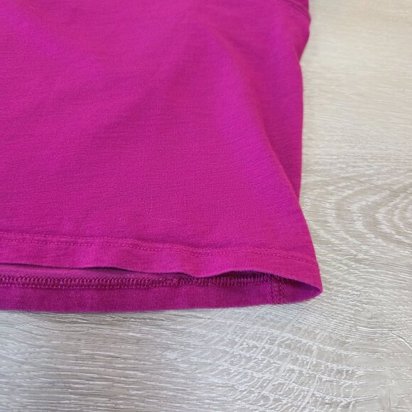 Lululemon Back in Action Short Sleeve Shirt Magenta Purple Womens Plus Size 20 - Picture 13 of 16